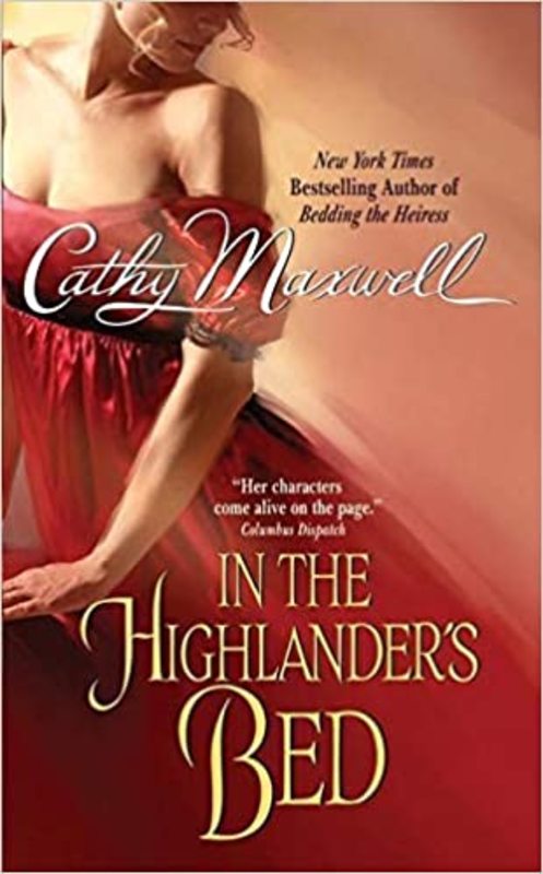 Book cover for "In the Highlander's Bed" by Cathy Maxwell