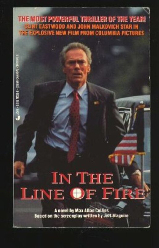 Book cover for "In the Line of Fire" by Max Allan Collins