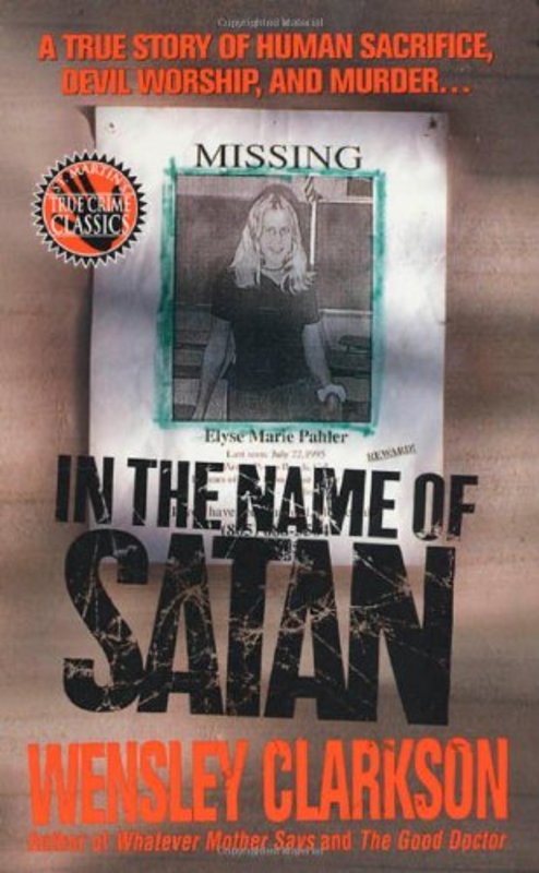 Book cover for "In the Name of Satan" by Wensley Clarkson