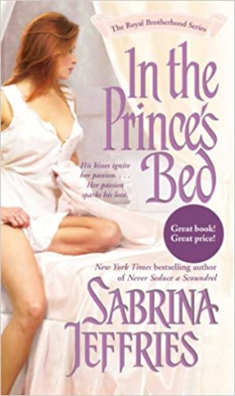 Book cover for "In the Prince's Bed" by Sabrina Jeffries