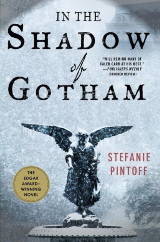 Book cover for "In the Shadow of Gotham" by Stefanie Pintoff