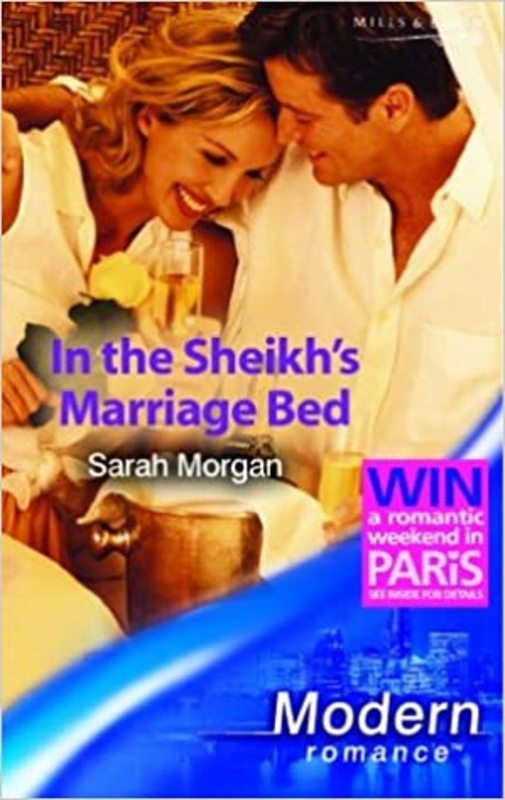 Book cover for "In the Sheikh's Marriage Bed" by Sarah Morgan