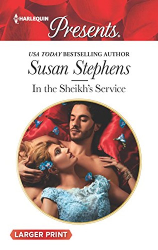 Book cover for "In the Sheikh's Service" by Susan Stephens