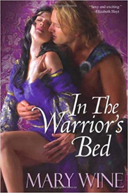 Book cover for "In the Warrior's Bed" by Mary Wine