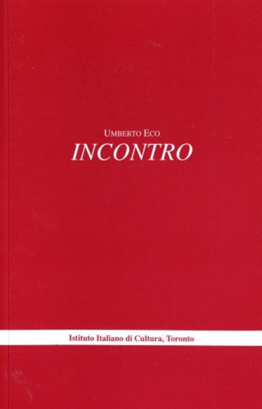 Book cover for "Incontro" by Umberto Eco