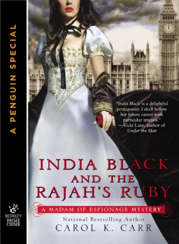 Book cover for "India Black and the Rajah's Ruby" by Carol K Carr
