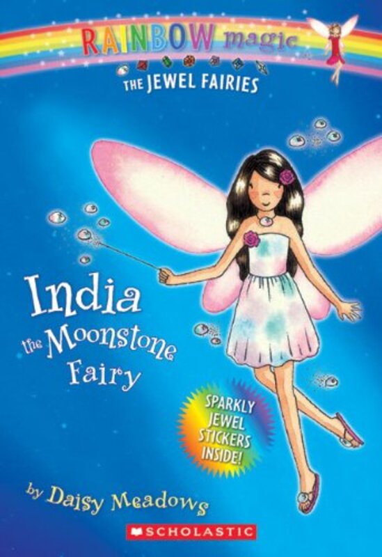 Book cover for "India the Moonstone Fairy" by Daisy Meadows