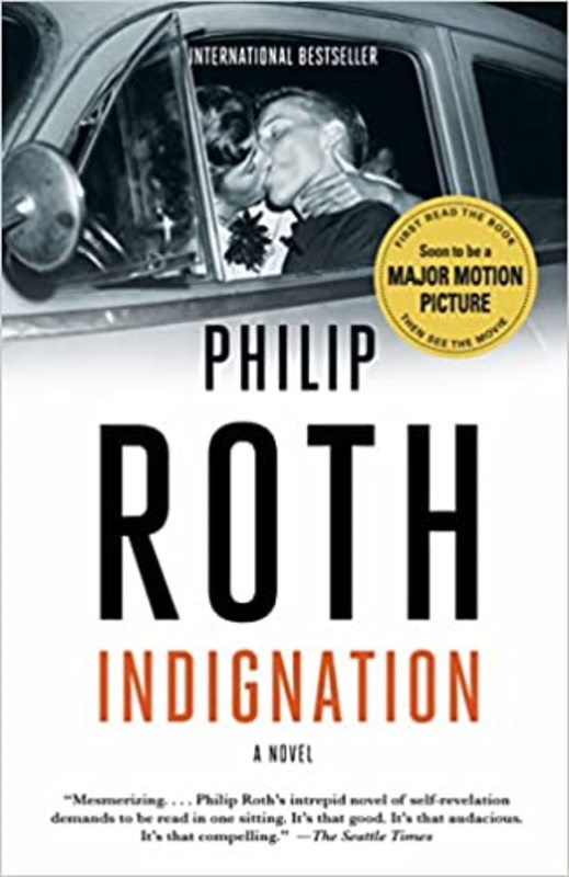 Book cover for "Indignation" by Philip Roth