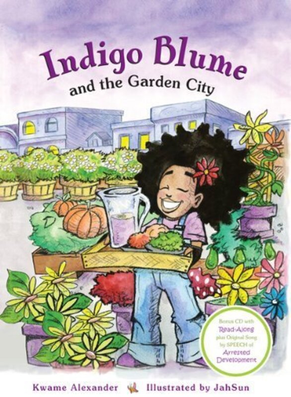 Book cover for "Indigo Blume and the Garden City" by Kwame Alexander