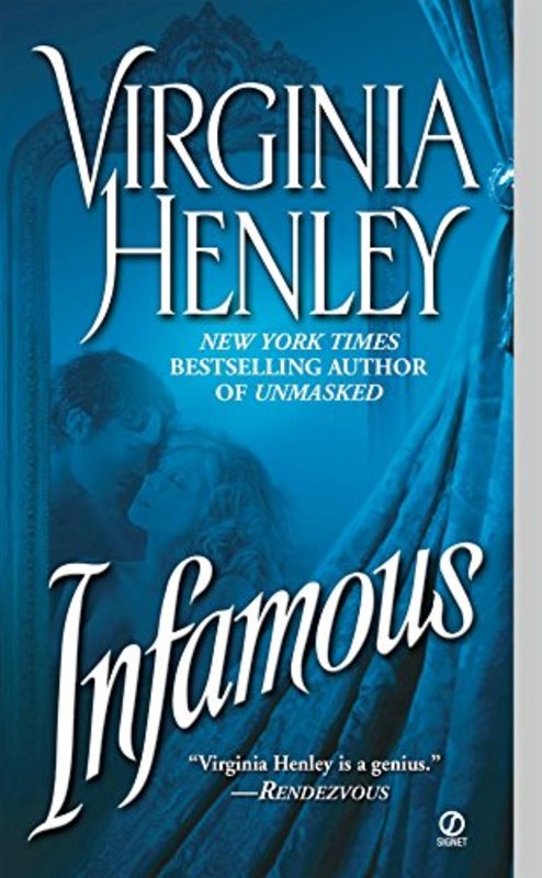 Book cover for "Infamous" by Virginia Henley