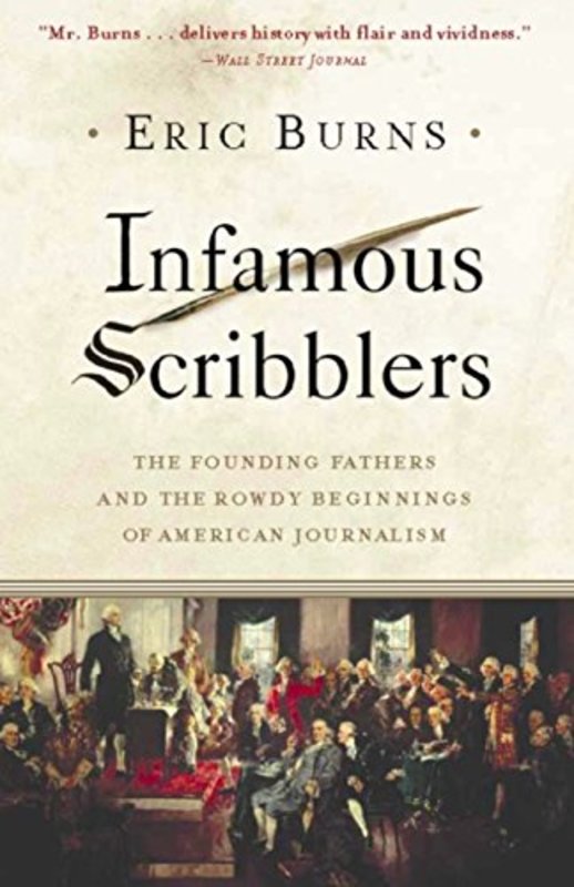 Book cover for "Infamous Scribblers" by Eric Burns