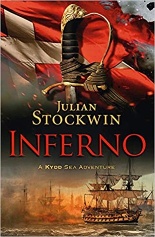 Book cover for "Inferno" by Julian Stockwin