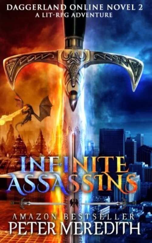 Book cover for "Infinite Assassins" by Peter Meredith