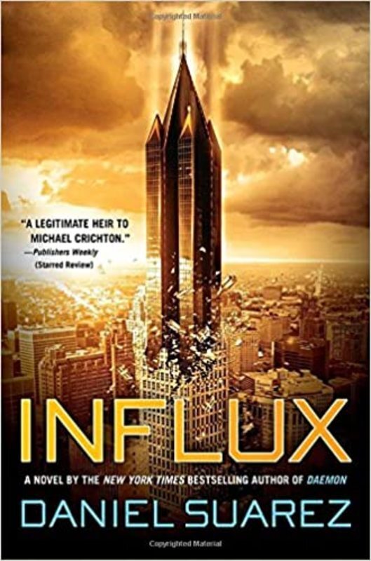 Book cover for "Influx" by Daniel Suarez