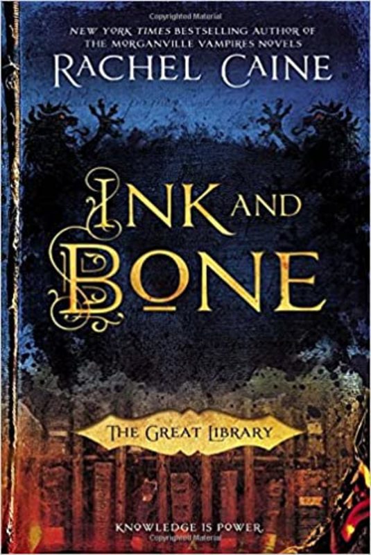 Book cover for "Ink and Bone" by Rachel Caine