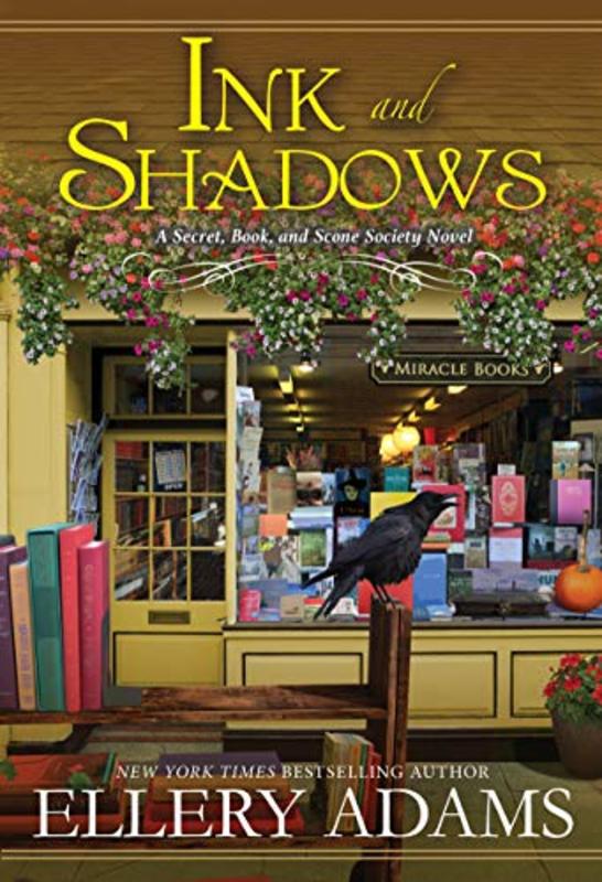Book cover for "Ink and Shadows" by Ellery Adams