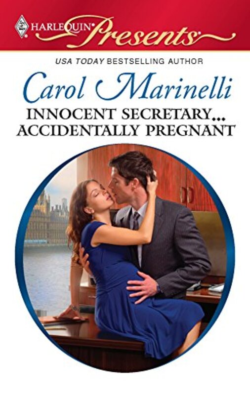 Book cover for "Innocent Secretary...Accidentally Pregnant" by Carol Marinelli
