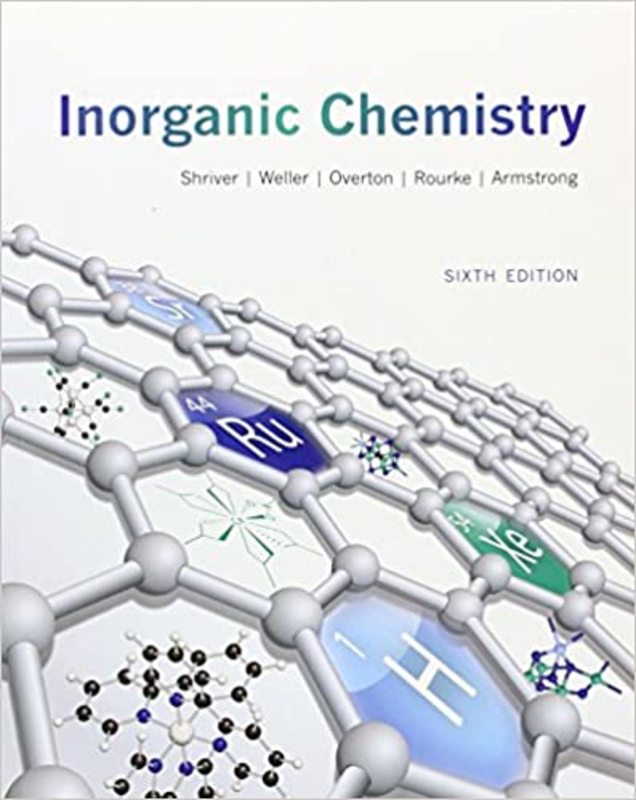 Book cover for "Inorganic Chemistry" by Duward Shriver