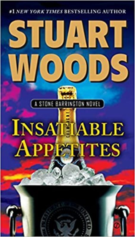 Book cover for "Insatiable Appetites" by Stuart Woods