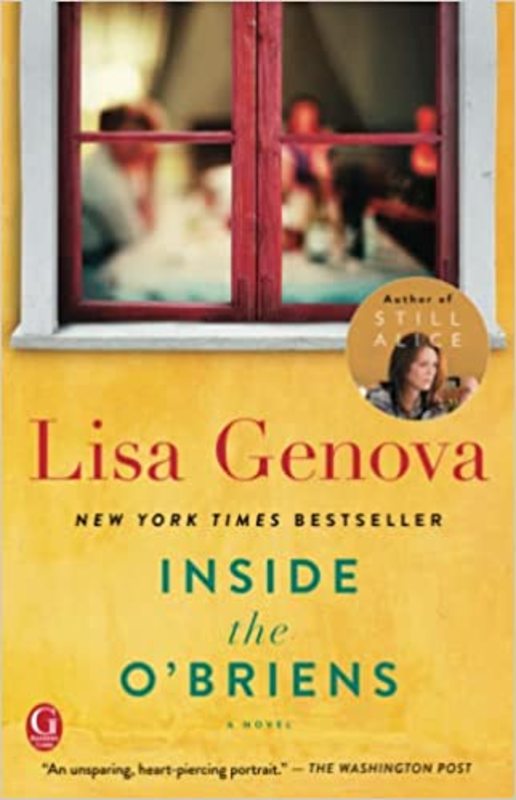 Book cover for "Inside the O'Briens" by Lisa Genova