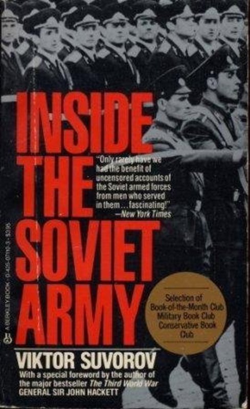 Book cover for "Inside the Soviet Army" by Viktor Suvorov