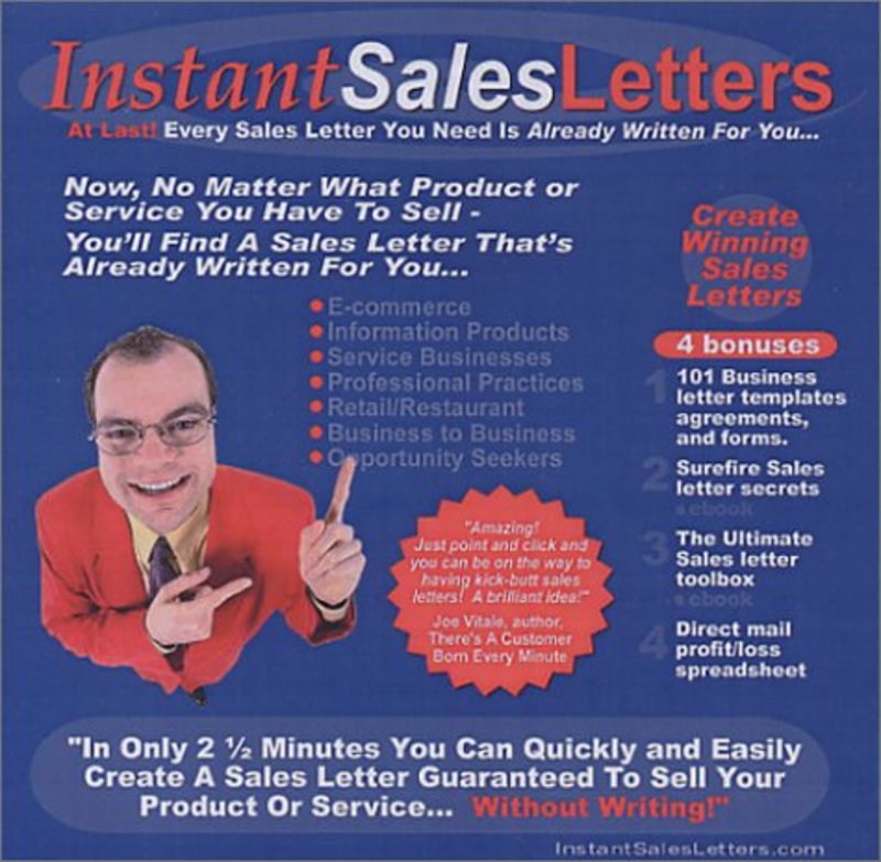 Book cover for "Instant Sales Letters" by Yanik Silver