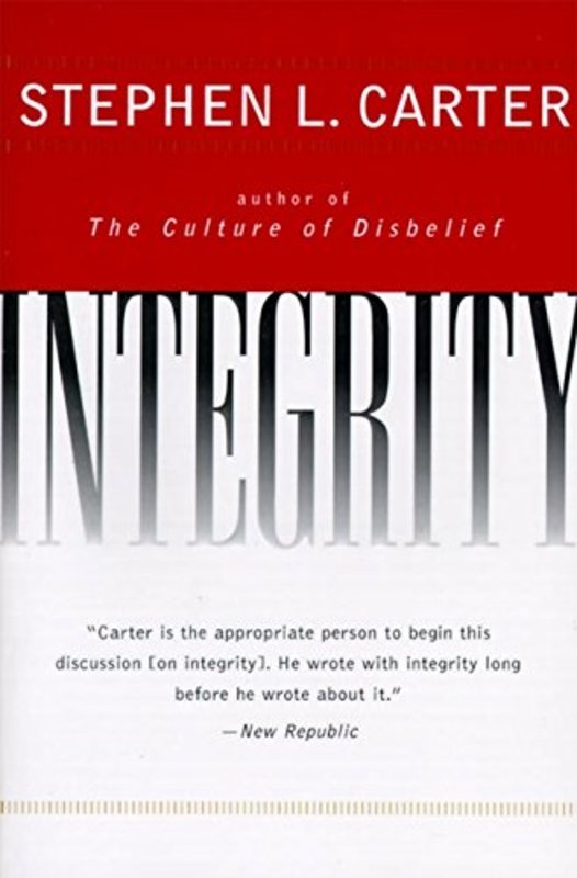 Book cover for "Integrity" by Stephen L Carter