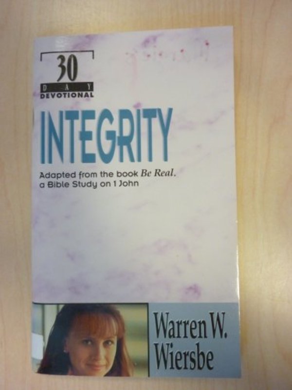 Book cover for "Integrity" by Warren W Wiersbe