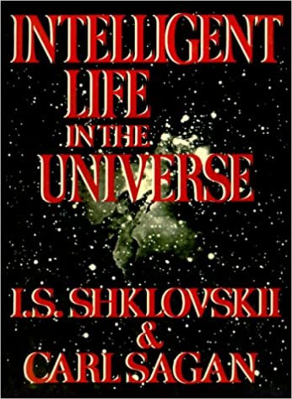 Book cover for "Intelligent Life in the Universe" by Carl Sagan