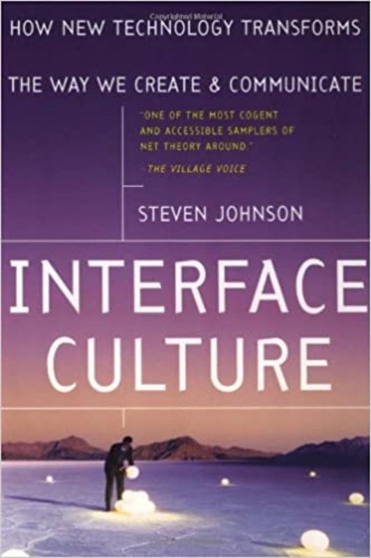 Book cover for "Interface Culture" by Steven A. Johnson