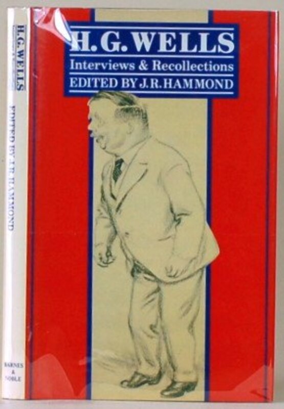 Book cover for "Interviews and Recollections" by HG Wells