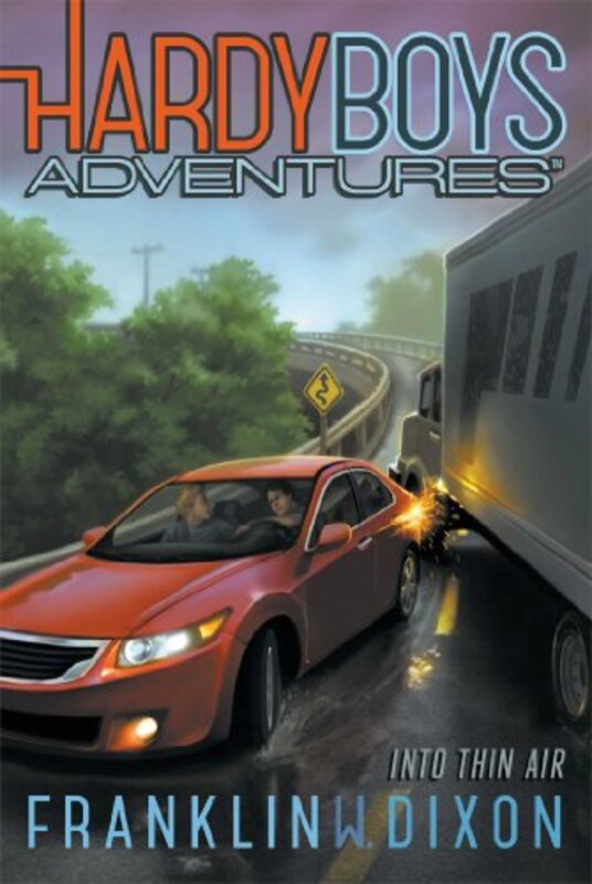 Book cover for "Into Thin Air" by Franklin W Dixon
