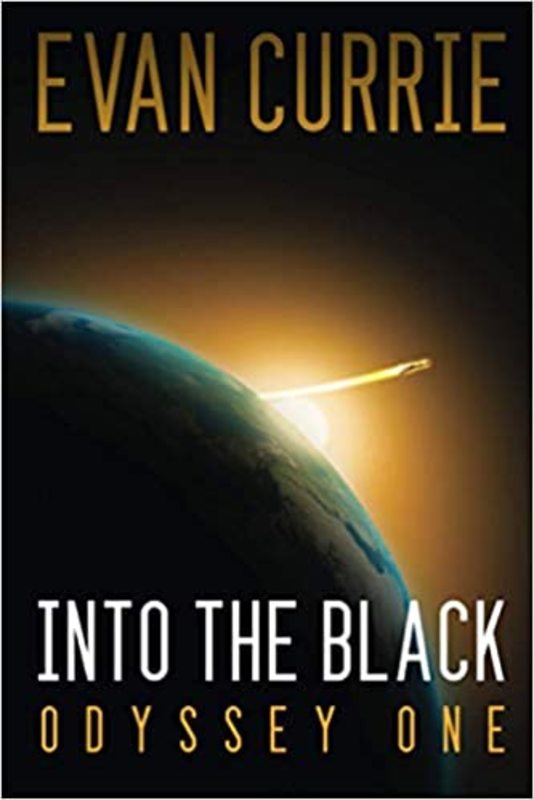 Book cover for "Into the Black" by Evan Currie