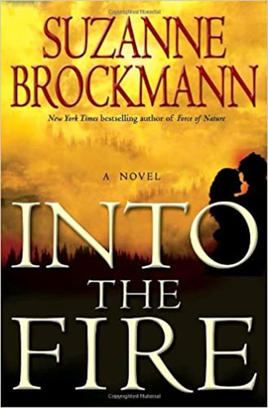 Book cover for "Into the Fire" by Suzanne Brockmann