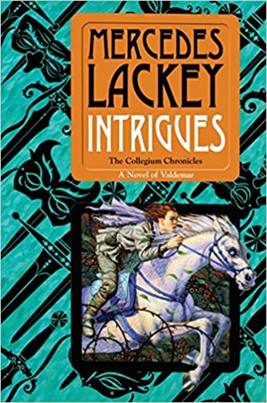 Book cover for "Intrigues" by Mercedes Lackey