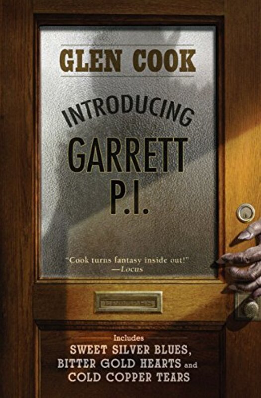 Book cover for "Introducing Garrett, P.I." by Glen Cook