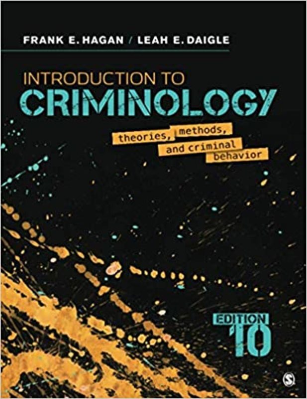 Book cover for "Introduction to Criminology" by Frank E. Hagan