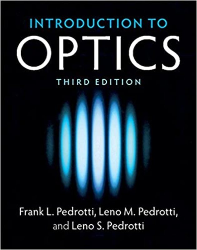 Book cover for "Introduction to Optics" by Frank L. Pedrotti