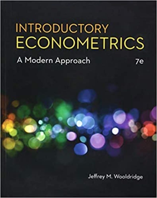 Book cover for "Introductory Econometrics" by Jeffrey M. Wooldridge