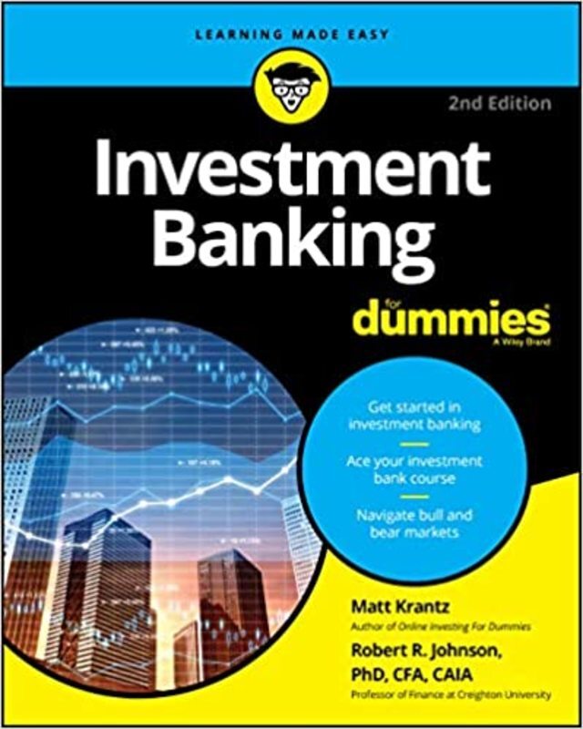 Book cover for "Investment Banking For Dummies" by Matthew Krantz