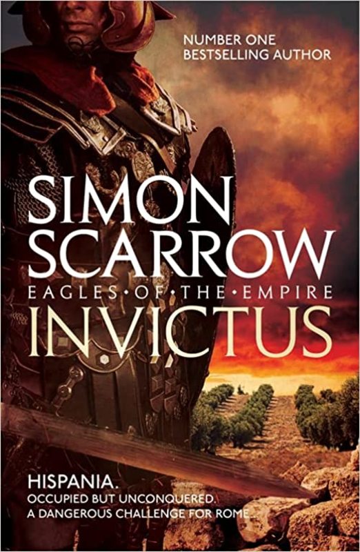 Book cover for "Invictus" by Simon Scarrow