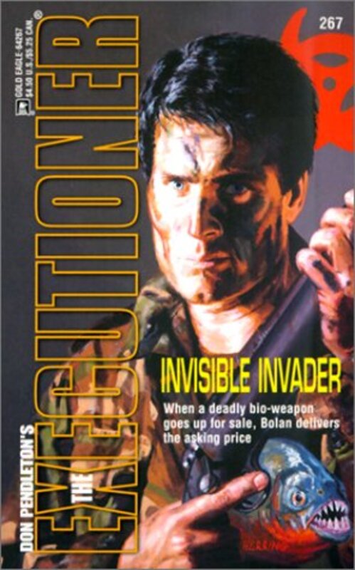 Book cover for "Invisible Invader" by Don Pendleton