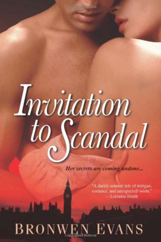 Book cover for "Invitation to Scandal" by Bronwen Evans