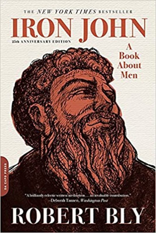 Book cover for "Iron John" by Robert Bly
