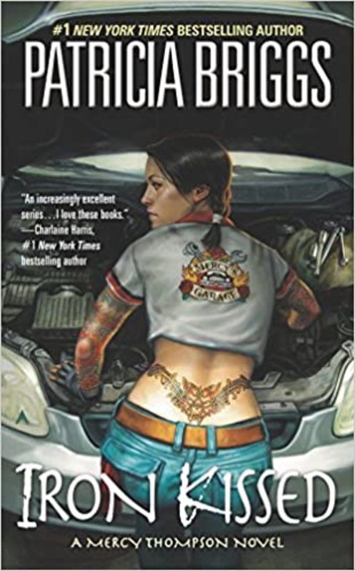 Book cover for "Iron Kissed" by Patricia Briggs