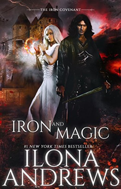 Book cover for "Iron and Magic" by Ilona Andrews
