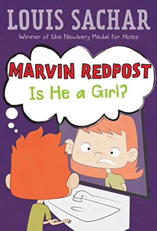 Book cover for "Is He a Girl?" by Louis Sachar