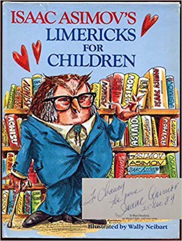 Book cover for "Isaac Asimov's Limericks for Children" by Isaac Asimov