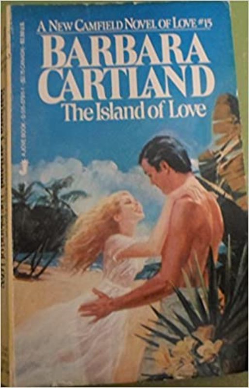 Book cover for "Island of Love" by Barbara Cartland