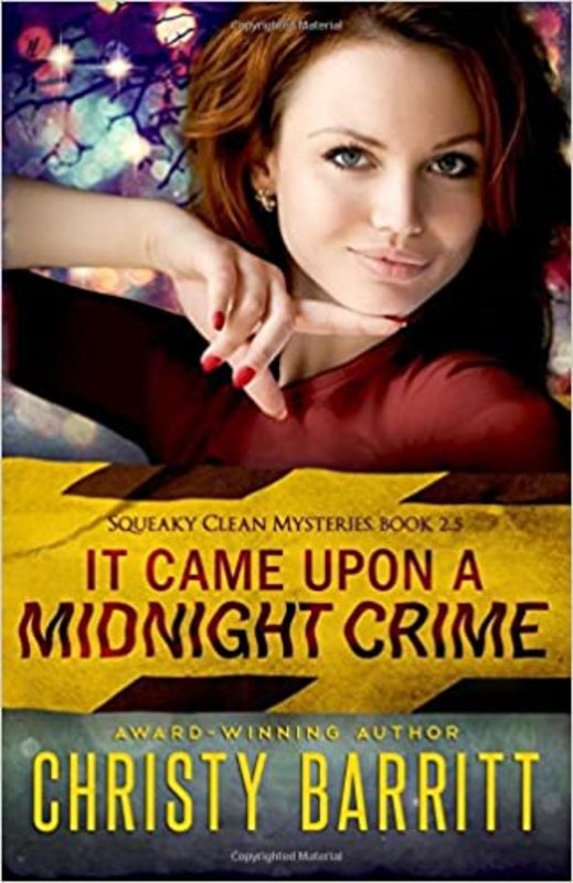 Book cover for "It Came Upon a Midnight Crime" by Christy Barritt